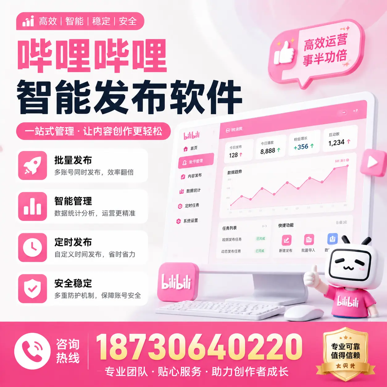 如何评估哔哩哔哩智能发布软件的ROI?舟山 企业必读
